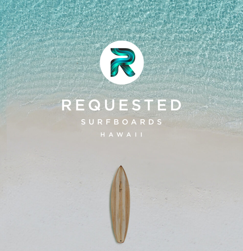 Requested Surfboards logo HAwaii Madeleine Alm