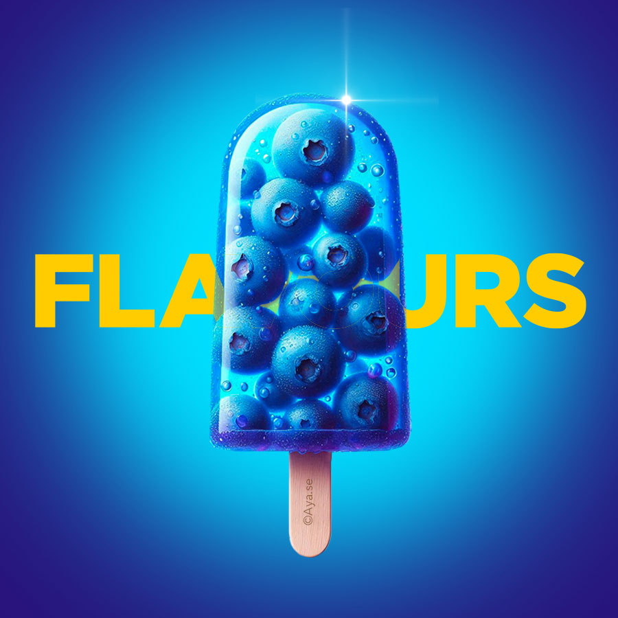 Blueberry Flavours ice cream artwork by AYA