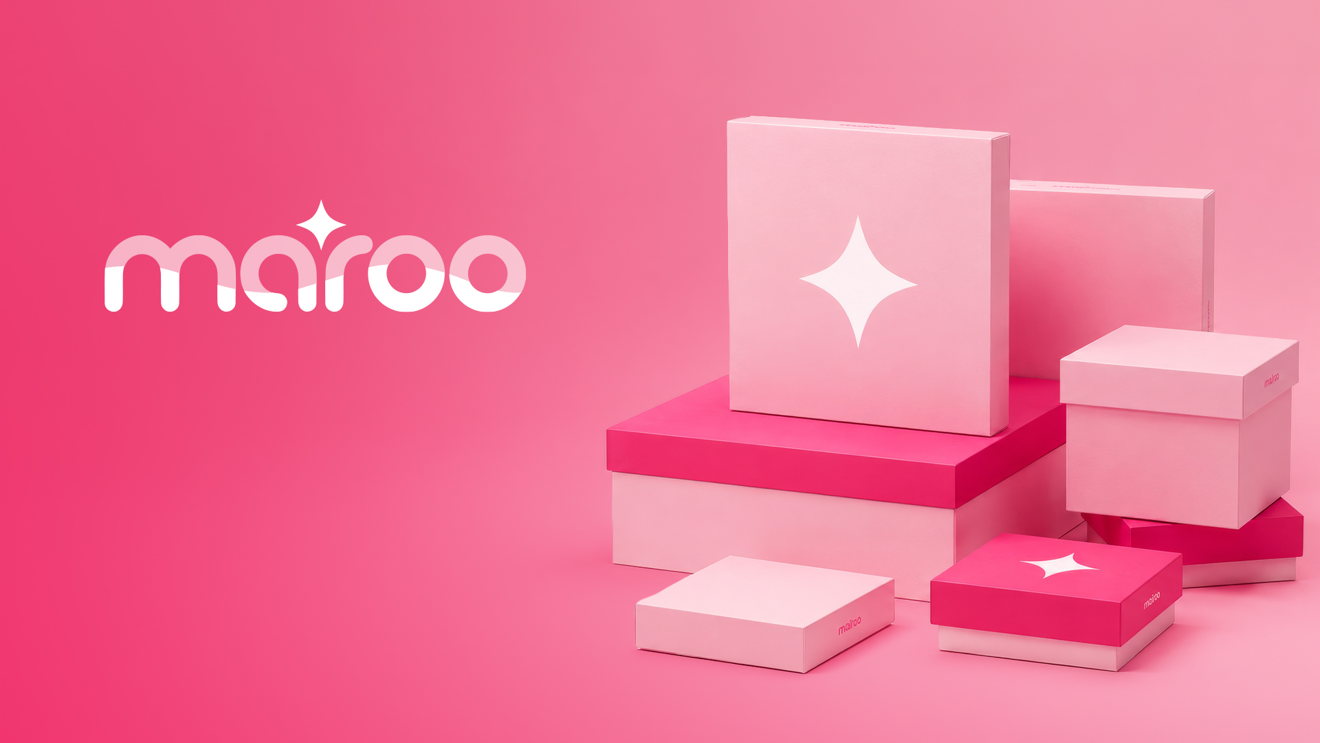 Maroo Beauty brand identity and packaging concept